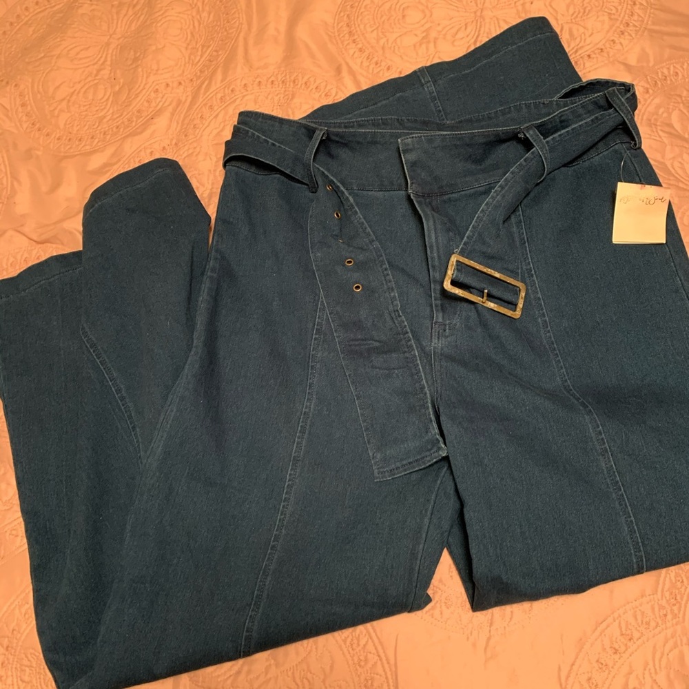Wide leg bell bottom jeans